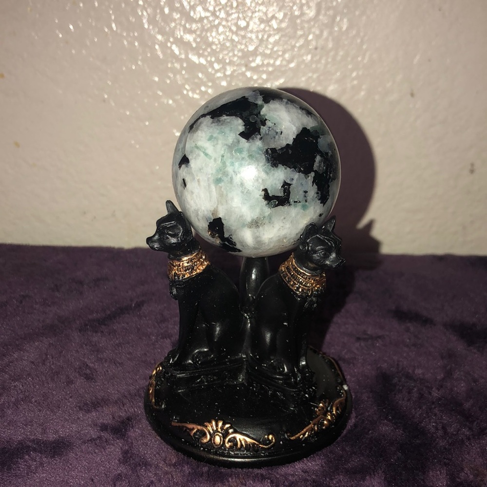 Rainbow Moonstone Crystal Sphere - 2”